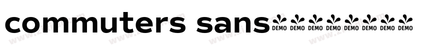 commuters sans字体下载字体转换